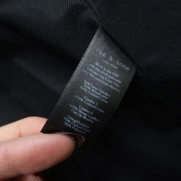 Rag & Bone Ridley Peak Lapel Plaid Wool Blend Blazer Jacket Size 2 - Picture 6 of 10